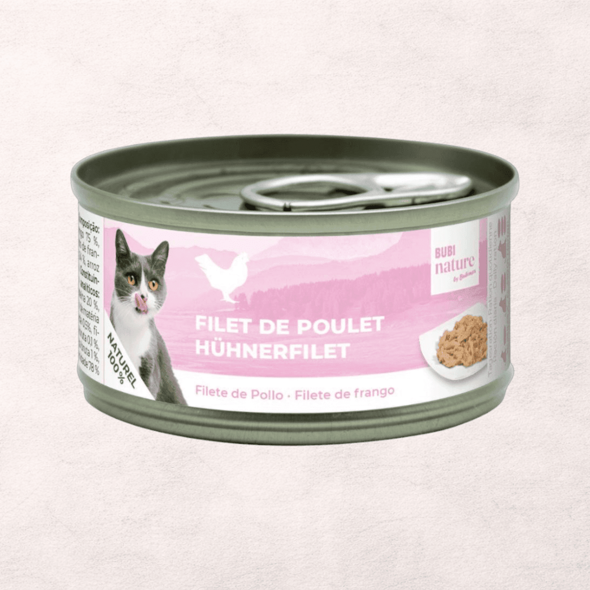 Bubi Nature Filetes de Pollo 70gr para gatos - 1