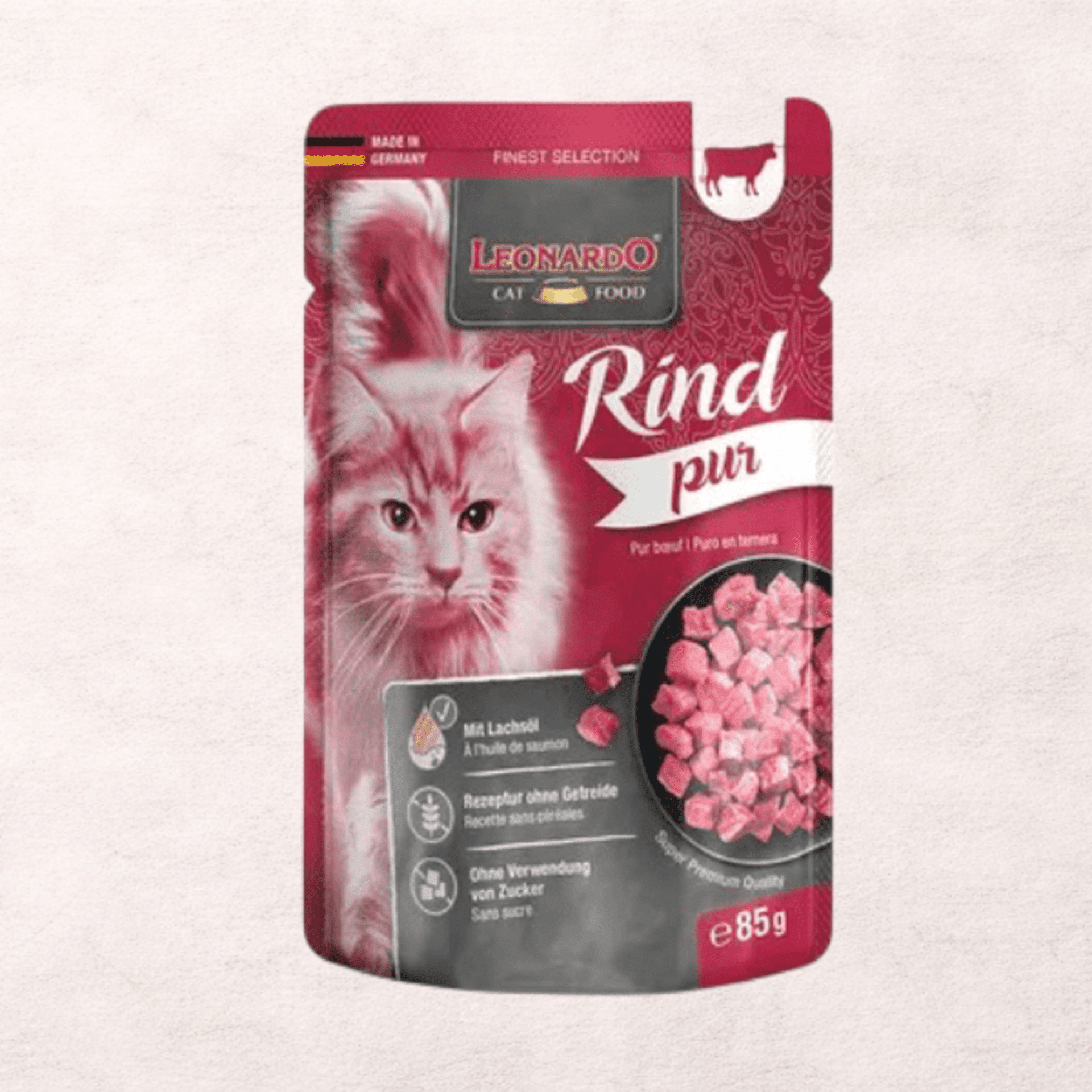 Leonardo Puro Selection Ternera 85g - Para Gatos - 1