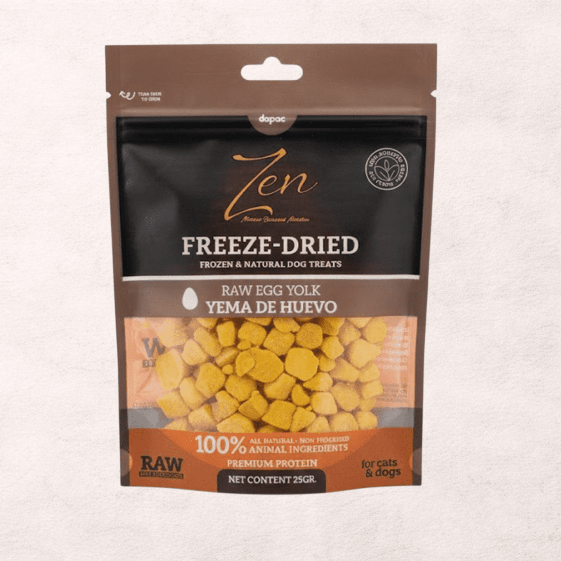 Cubitos de yema de huevo liofilizado snacks perros y gatos – ZEN - 1
