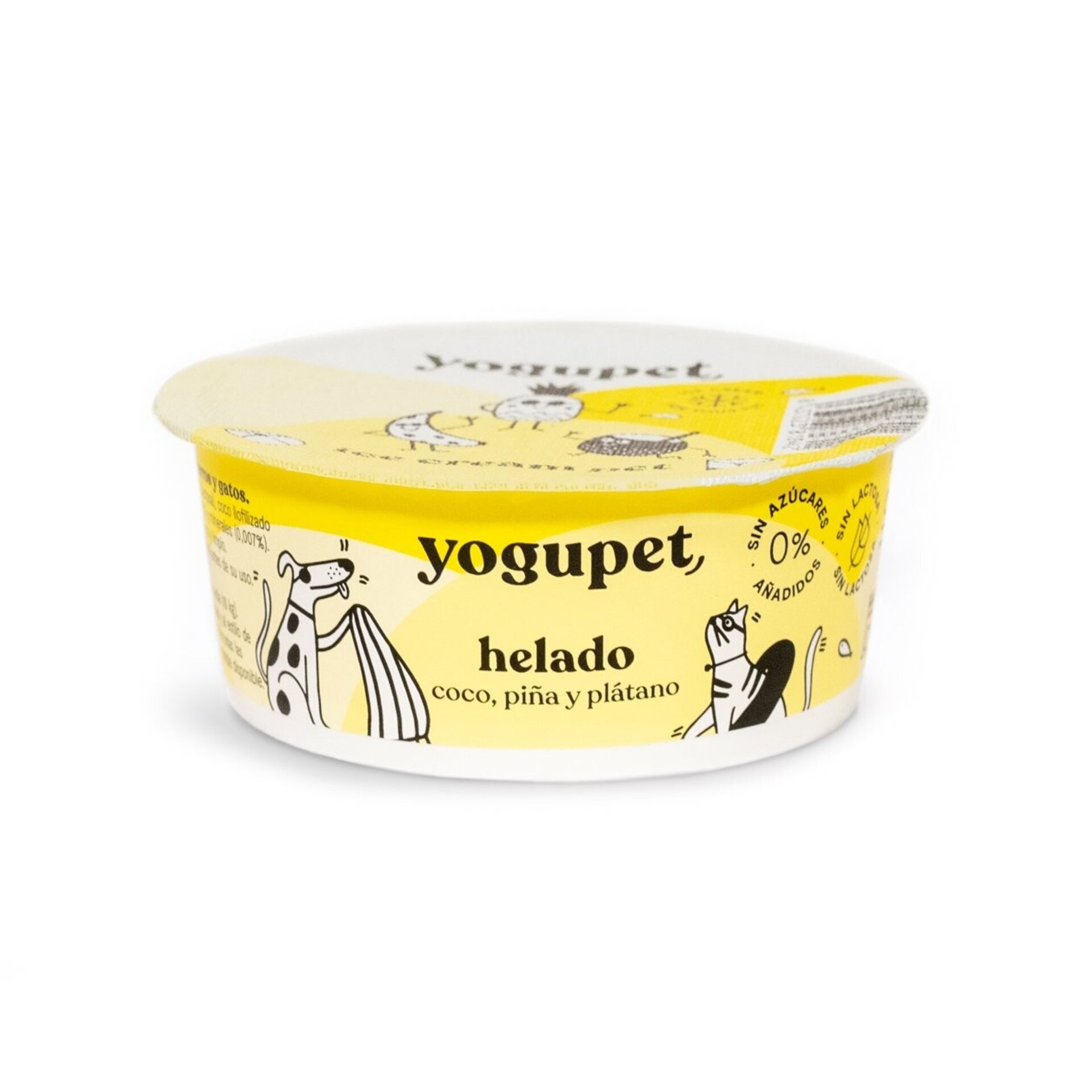 Helado Yogupet coco, piña y plátano - 2