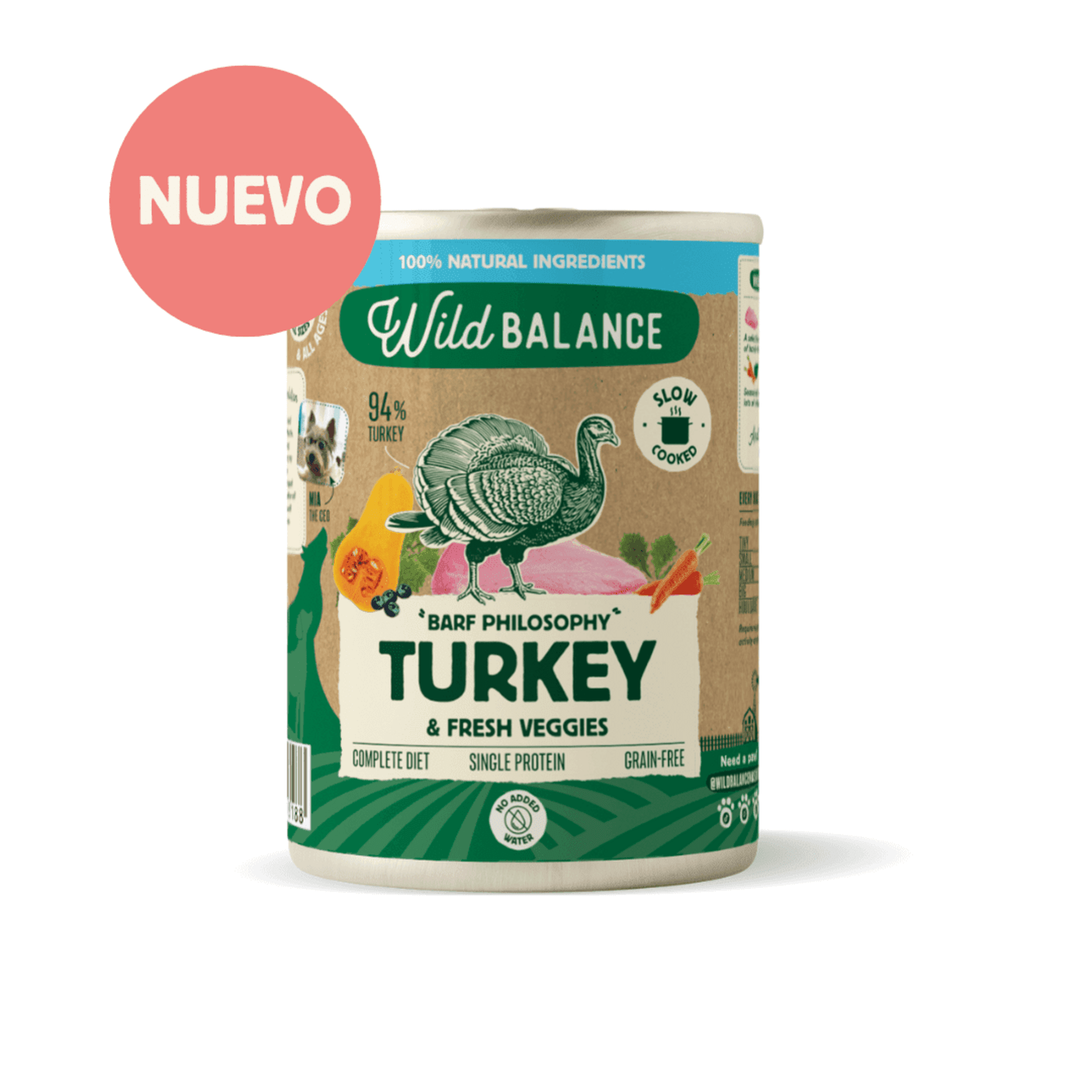 Lata de Pavo para perros 400g - Filosofía BARF - 1
