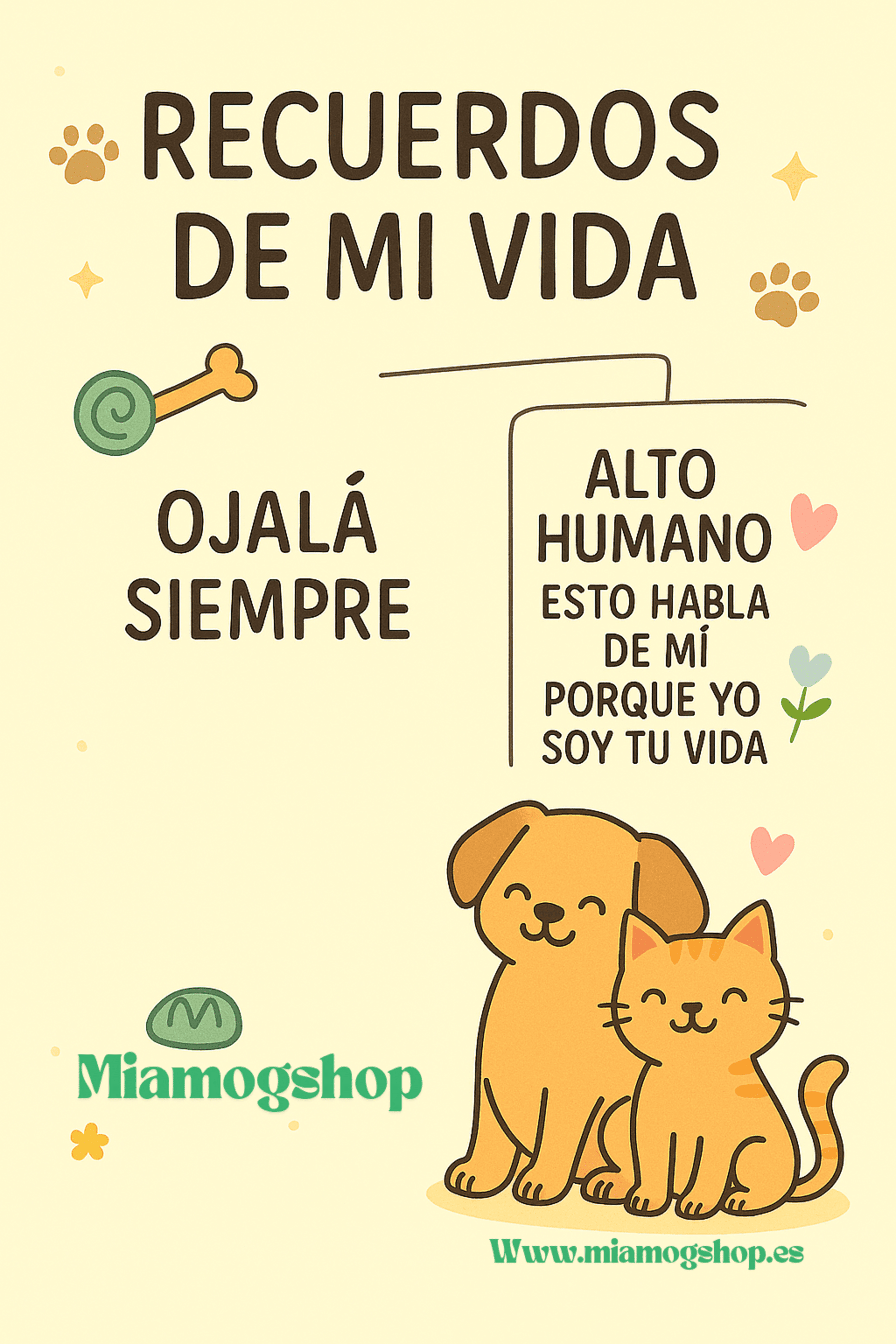 Cajita libro Recuerdos de Mi Vida 🐱🐶 - 4