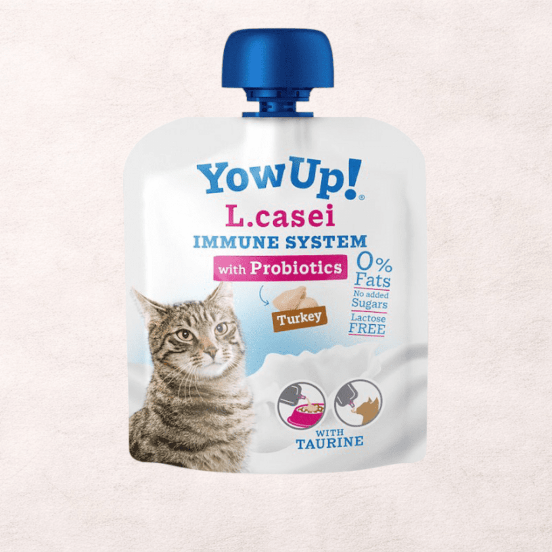 YOW UP L-CASEI GATO CON PAVO 85GR - 1