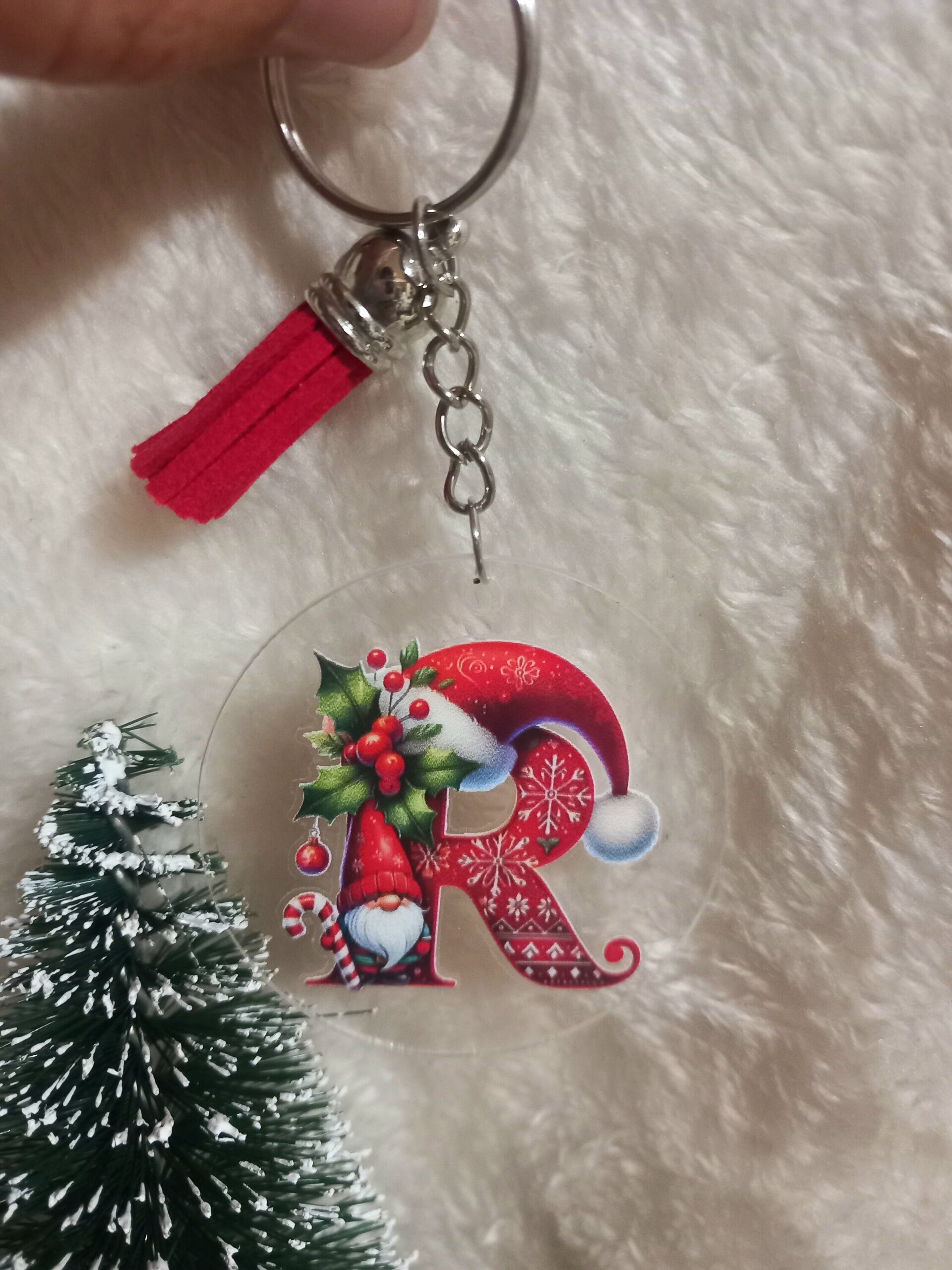 Llavero inicial navideño - 2