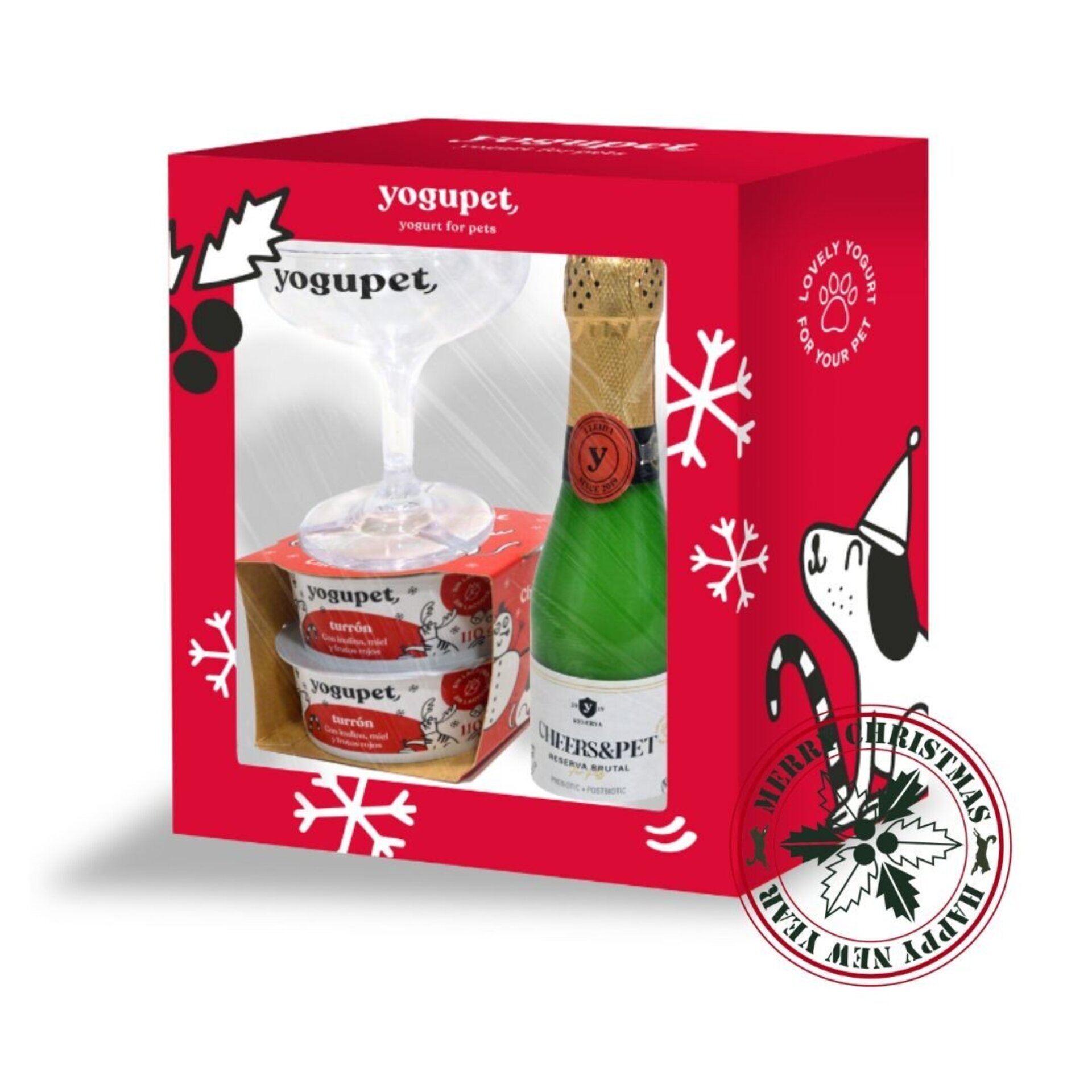 Yogupet Navidad Caja I: Copa, Cheers&Pet y Yogupet Christmas Turrón - 1