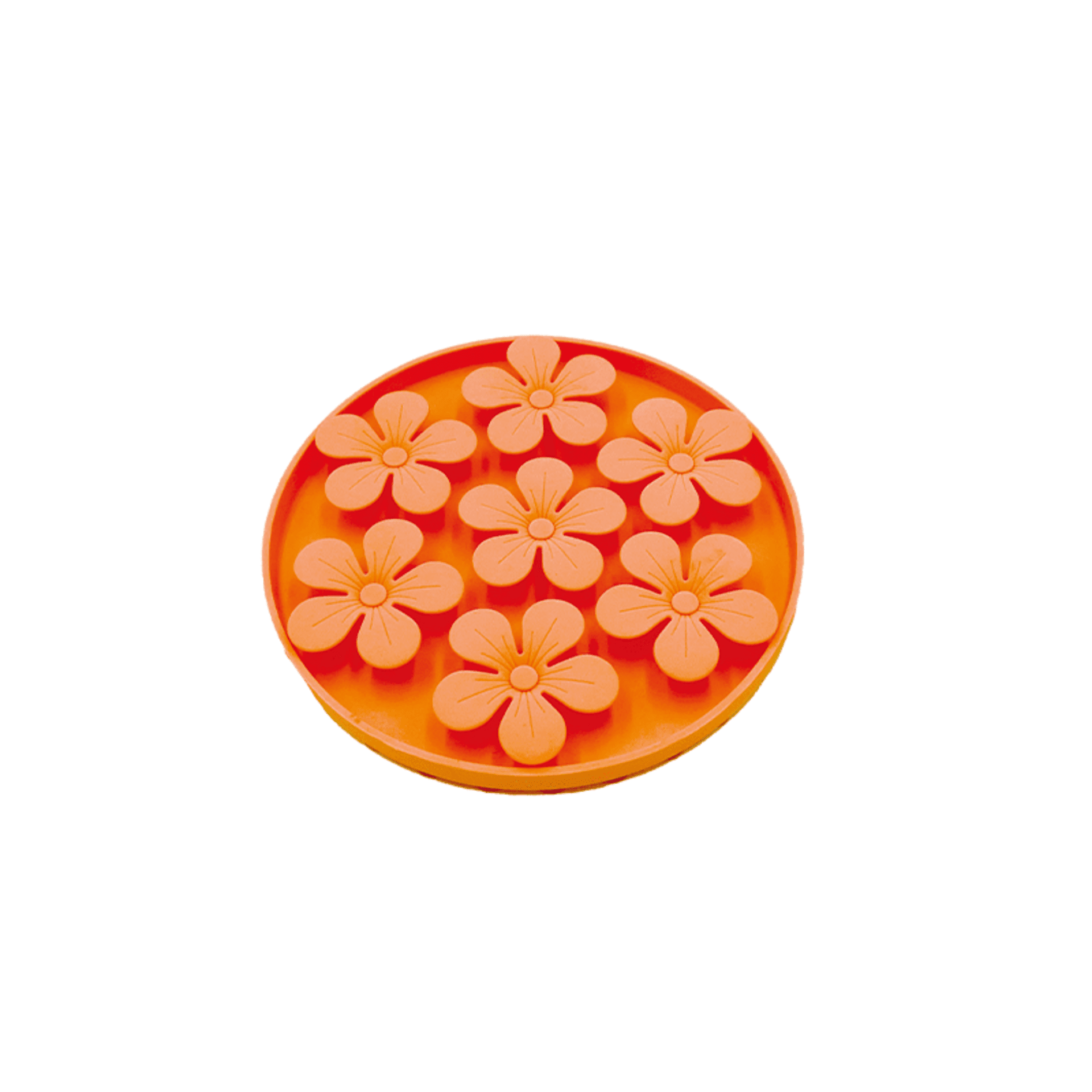 Bubichef lickflower alfombra anti-gloton naranja - 1