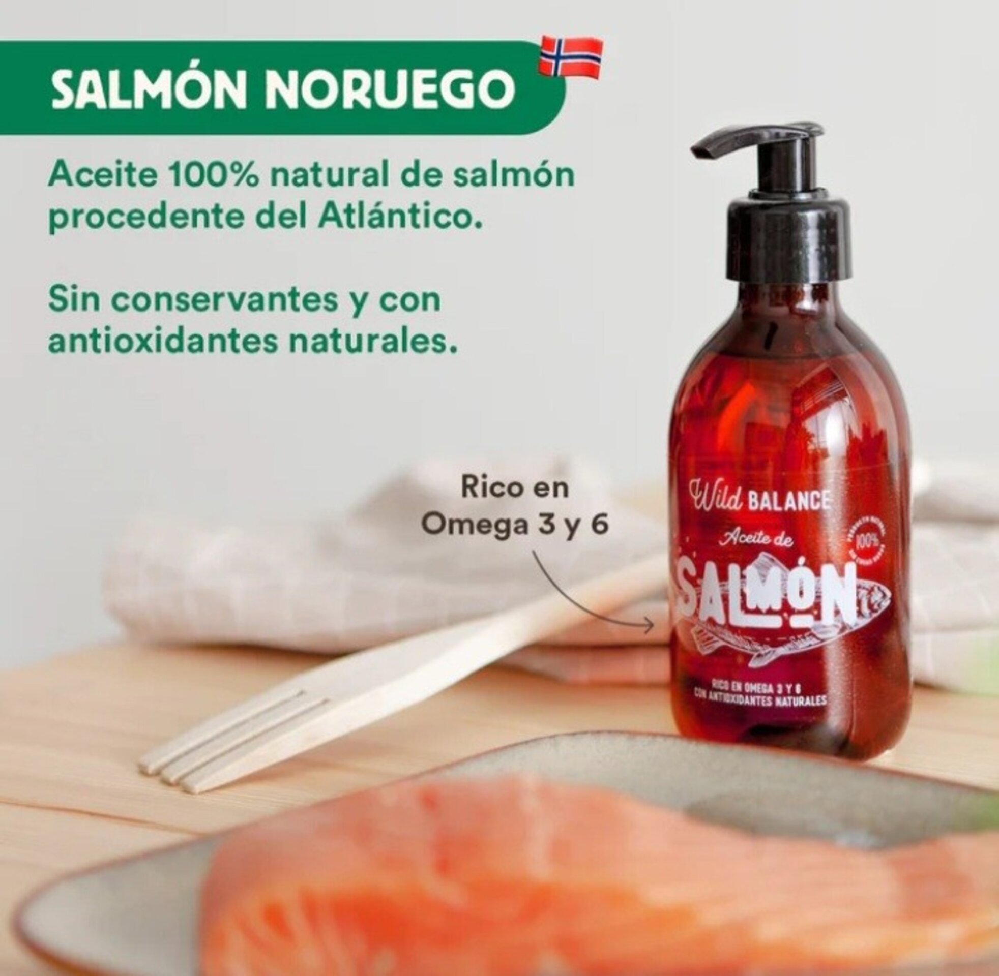 Aceite natural de salmón noruego - 3