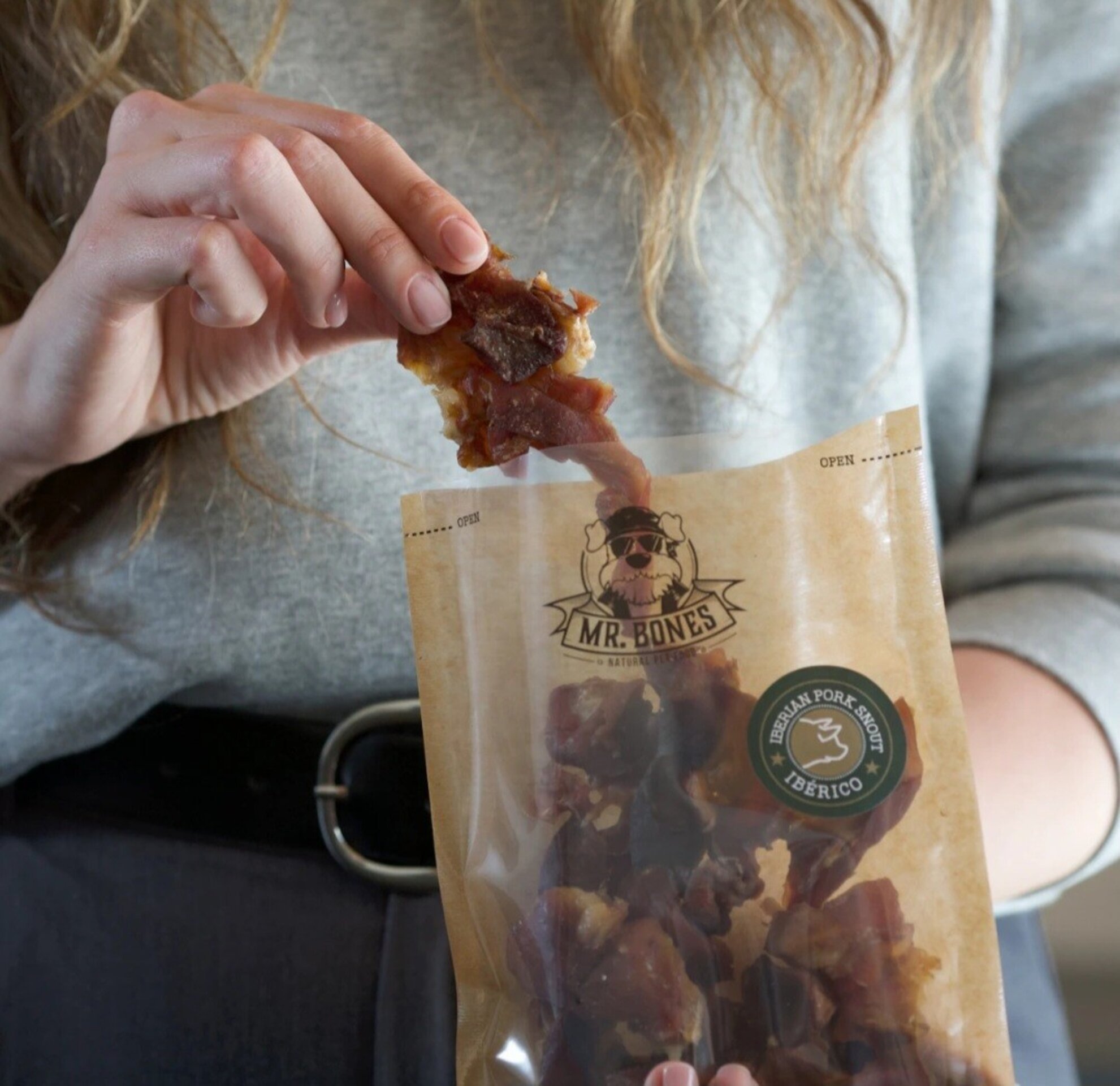 Morro de cerdo ibérico para perro- Snack Dental Natural - 2