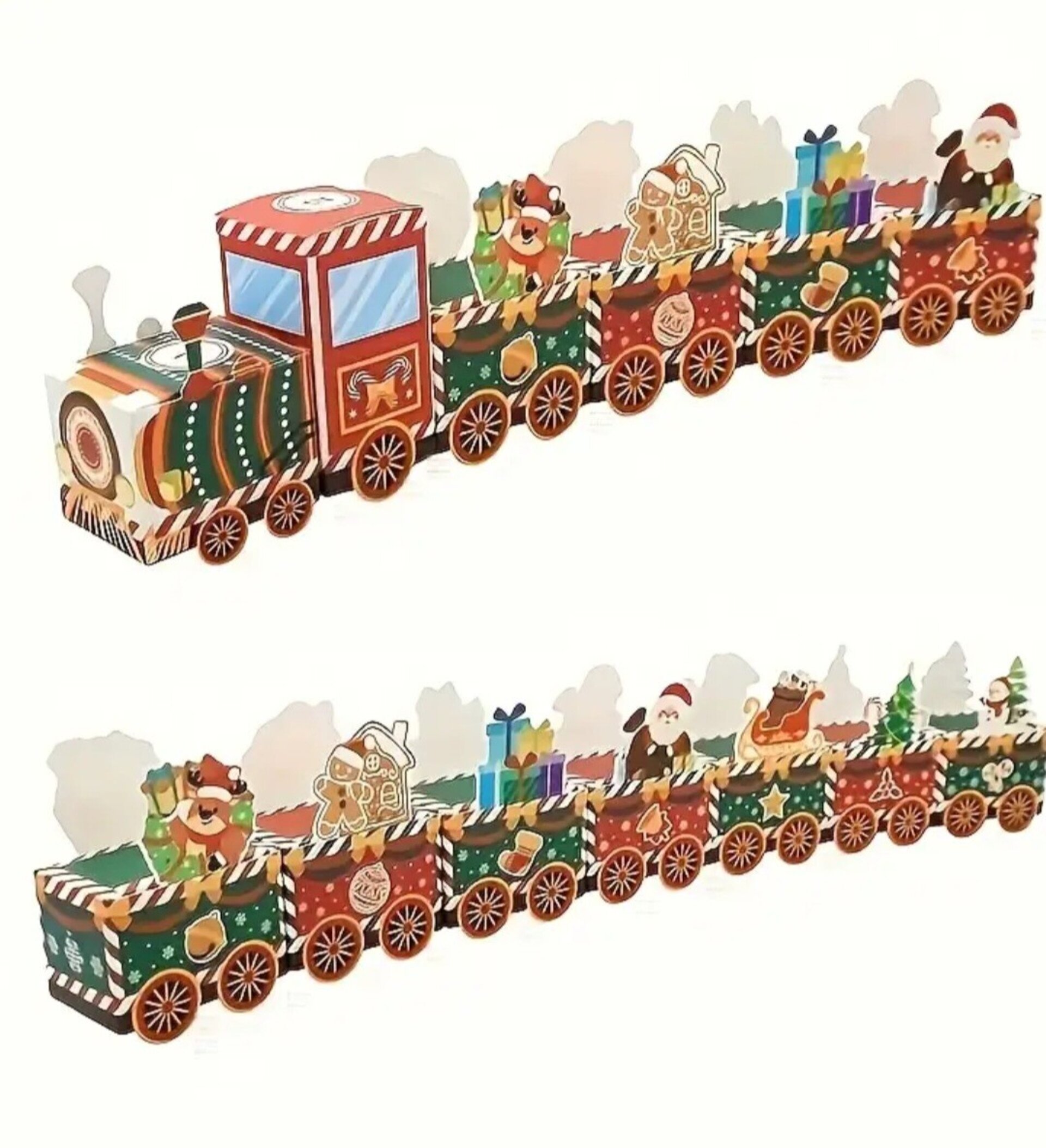 Calendario de adviento tren Navidad perro - 1
