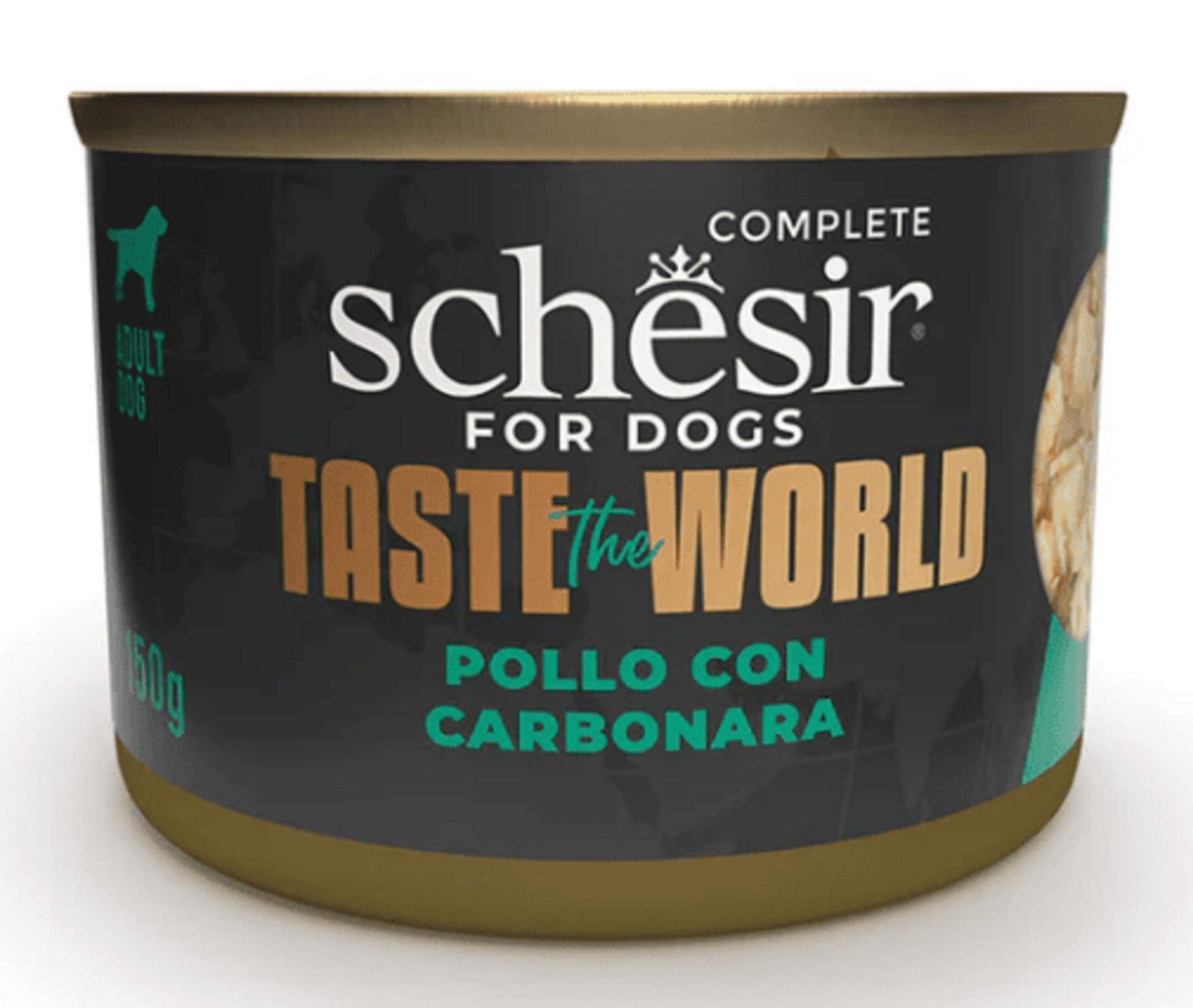 Schesir Pollo a la Carbonara comida húmeda perro 150g en lata - 1