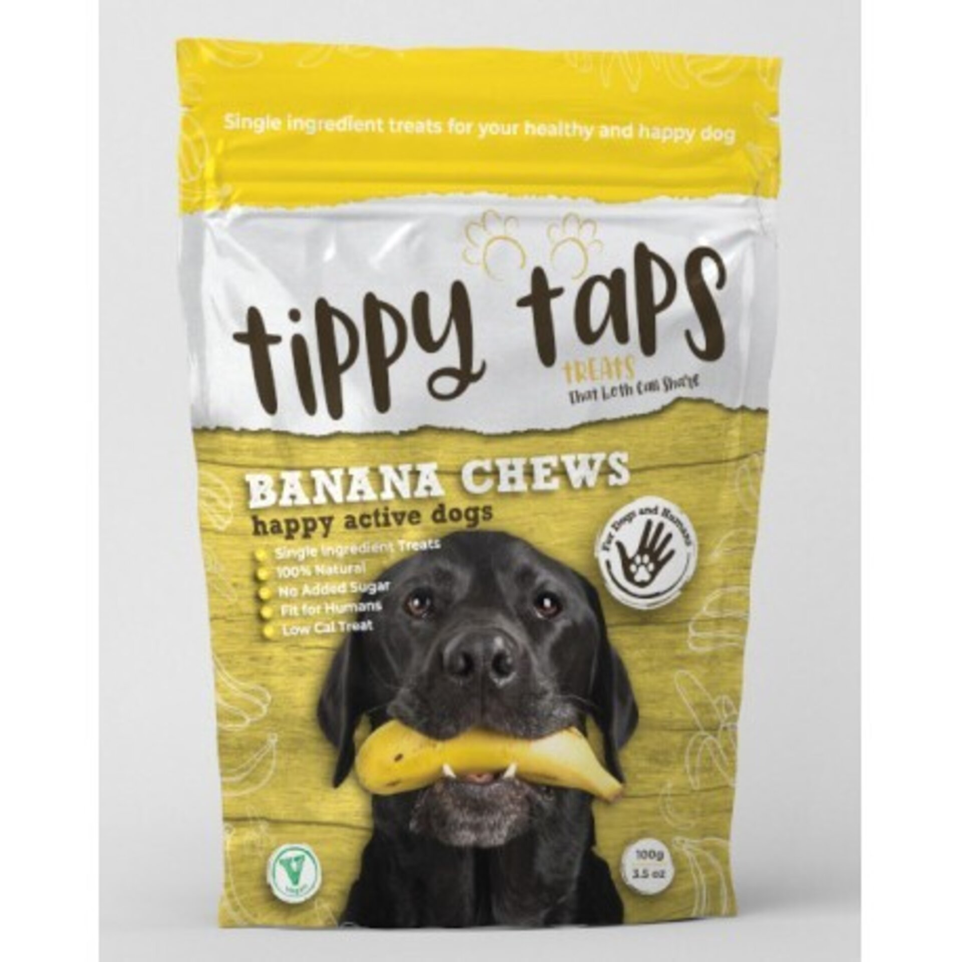 Tippy Taps de Plátano snacks de fruta deshidratada para perros - 3