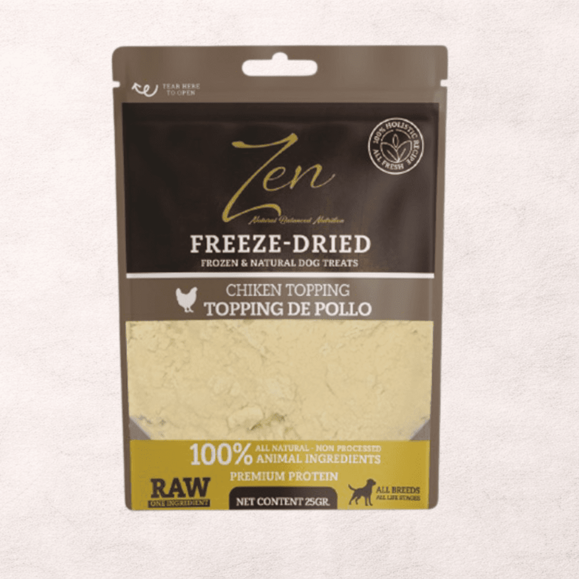 Topping de pollo liofilizado para perros. Zen - 1