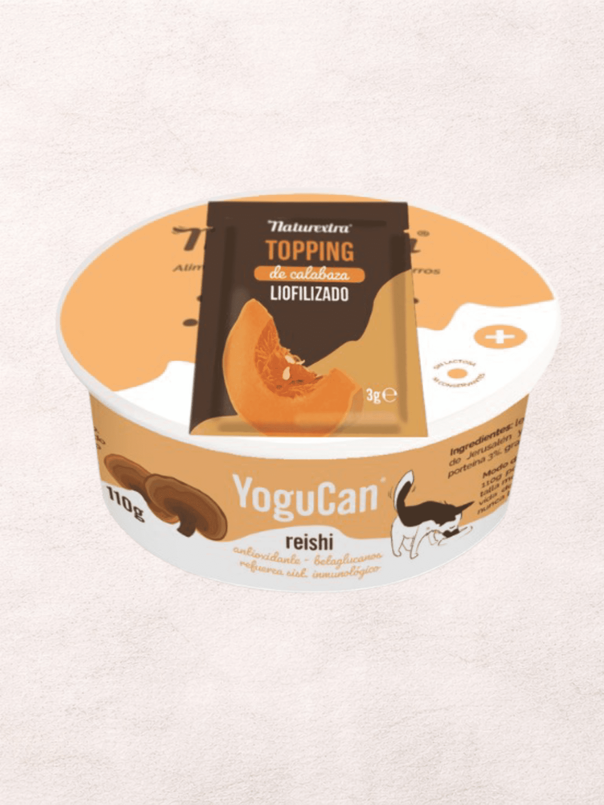 Yogurt YoguCan con hongo Reishi Ecológico + Topping perros y gatos - 2
