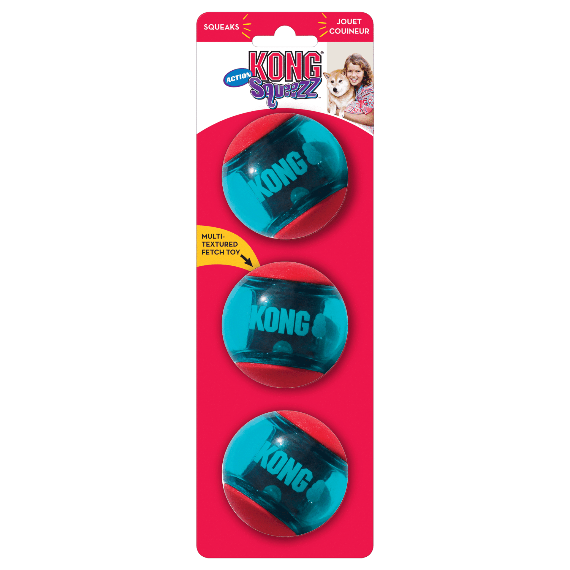 Pelotas Kong Squeezz Action talla S - 1