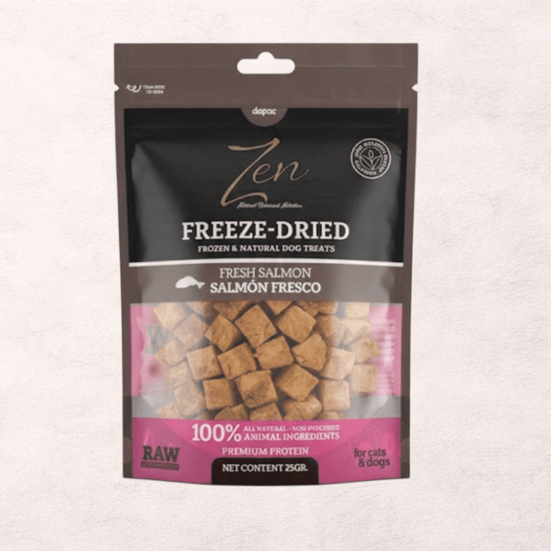 Cubitos de salmón liofilizados  snacks perros y gatos – ZEN - 1
