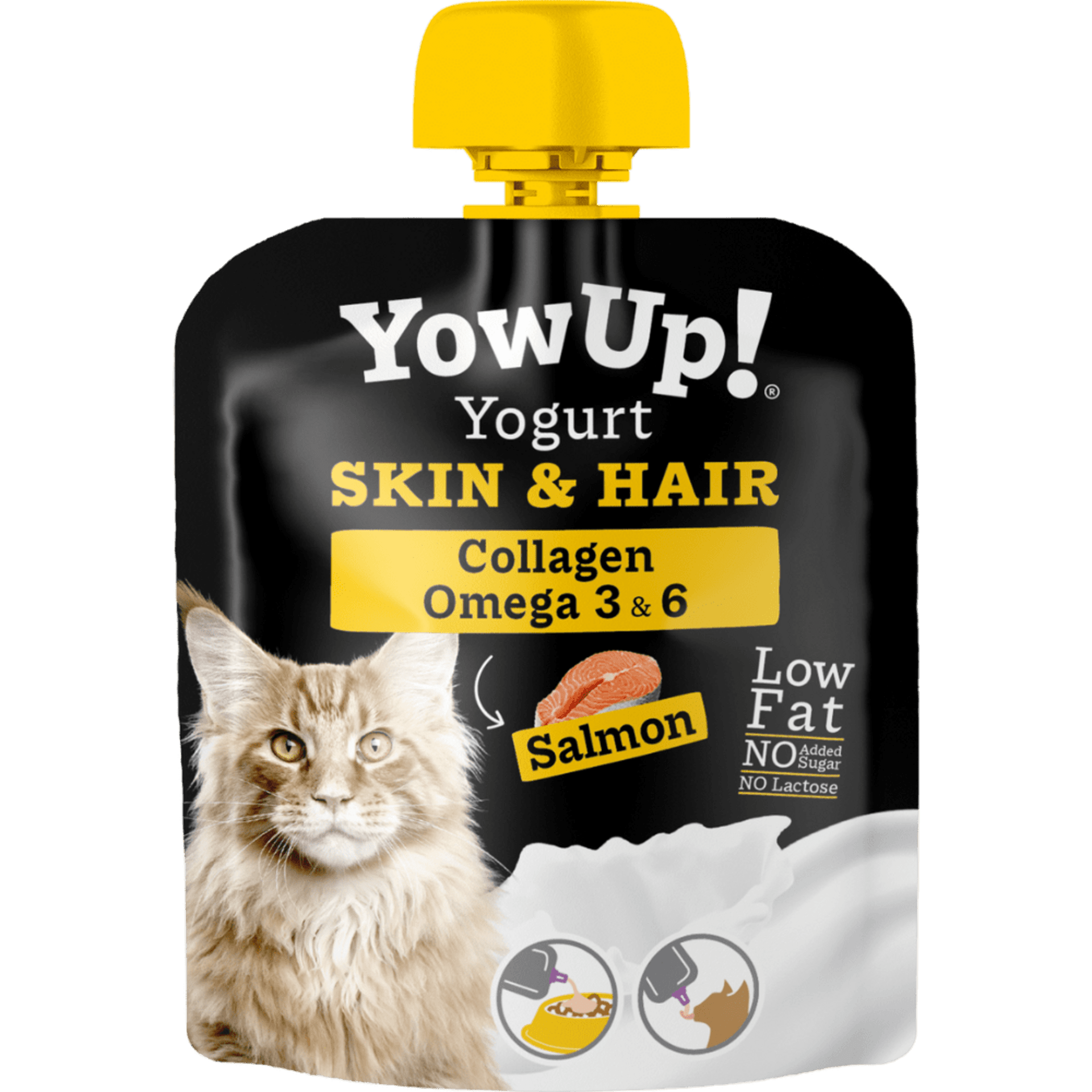 Yowup  yogurt Salmón. Skin & Hair gatos - 1