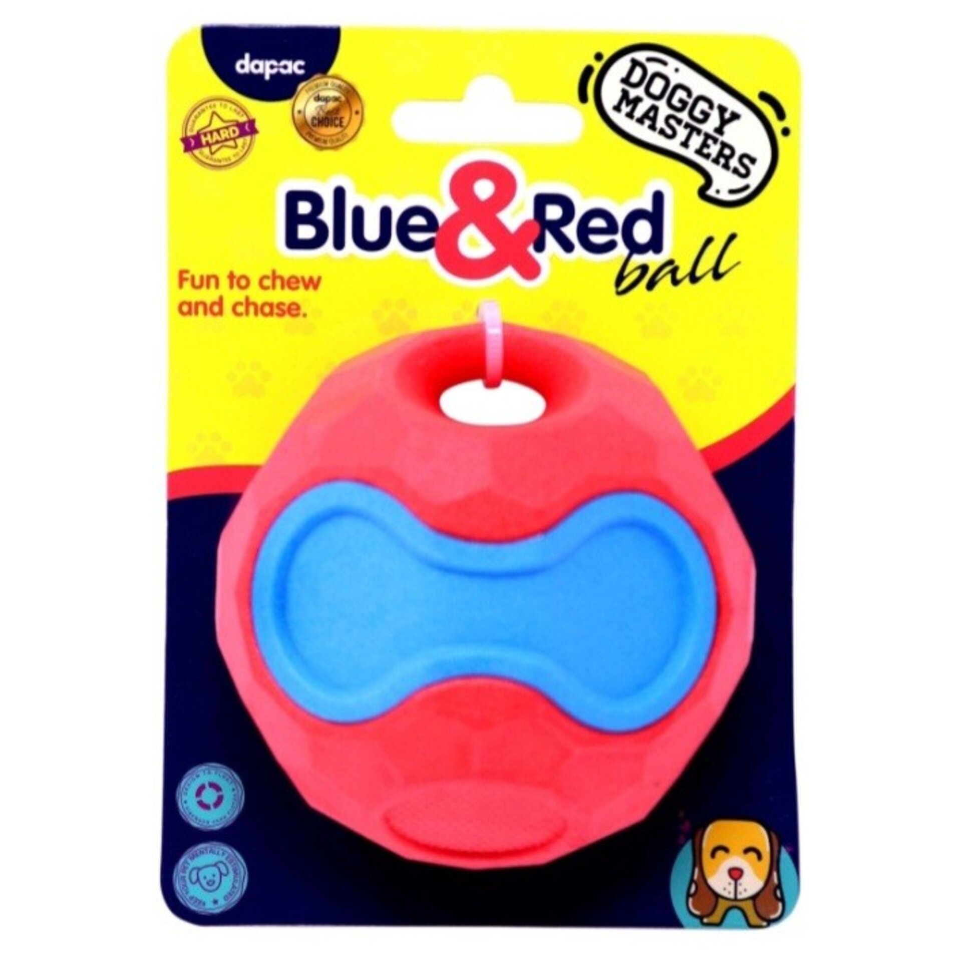 Doggy Master pelota Azul Y Roja  Para Perros - 1