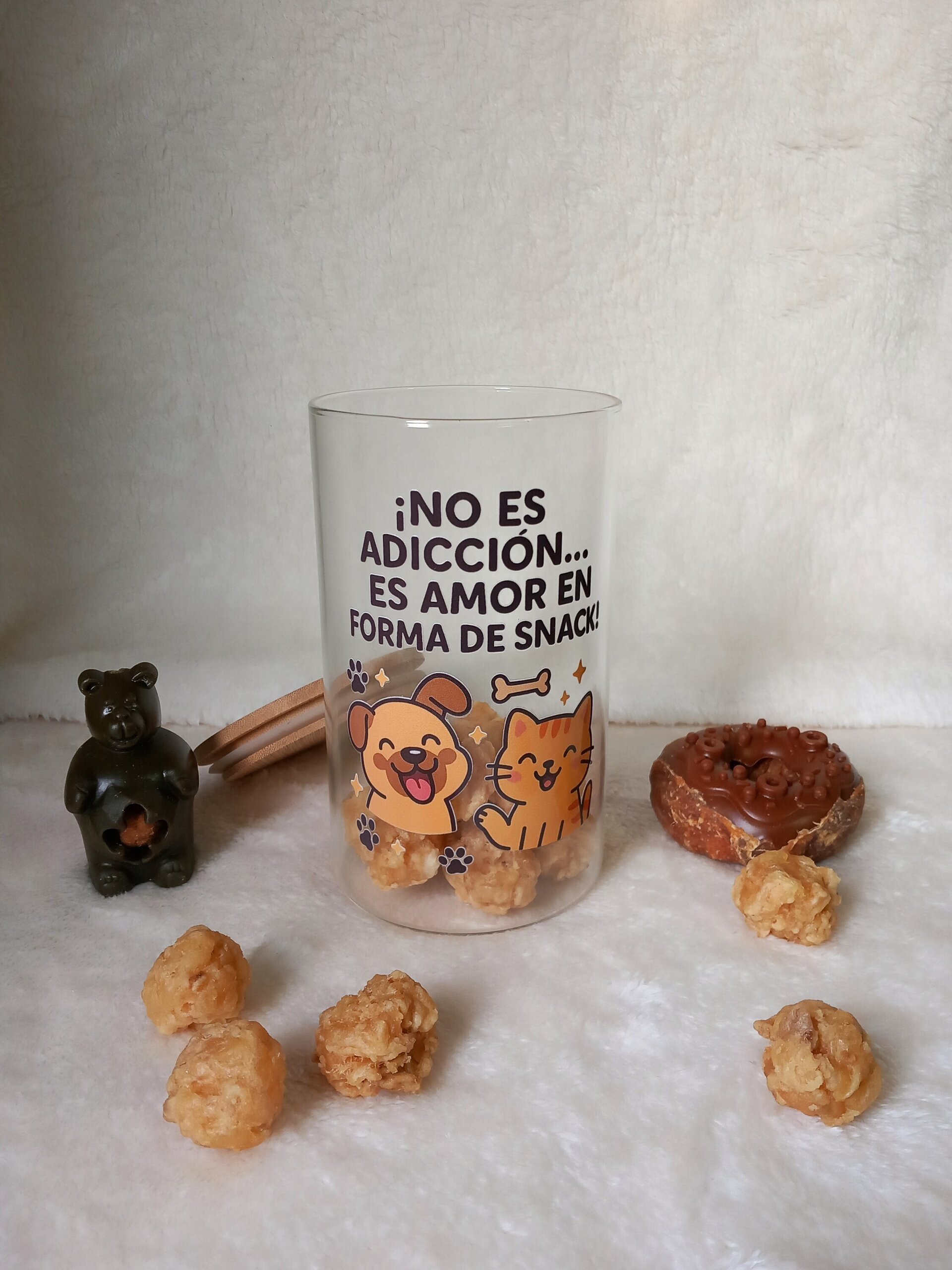 Tarro cristal snacks mascotas  adicción - 2