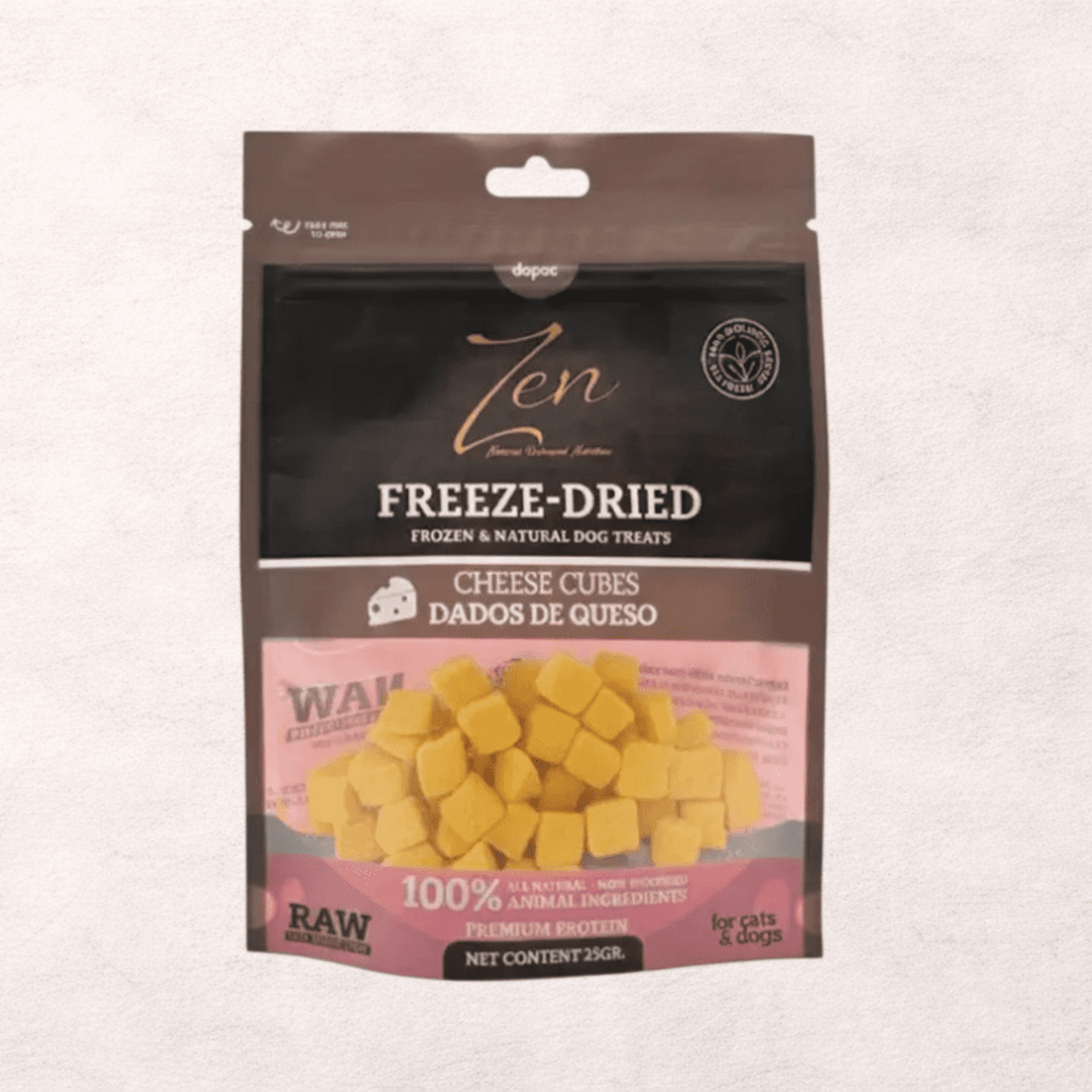 Cubitos de queso liofilizados snacks perros y gatos – ZEN - 1