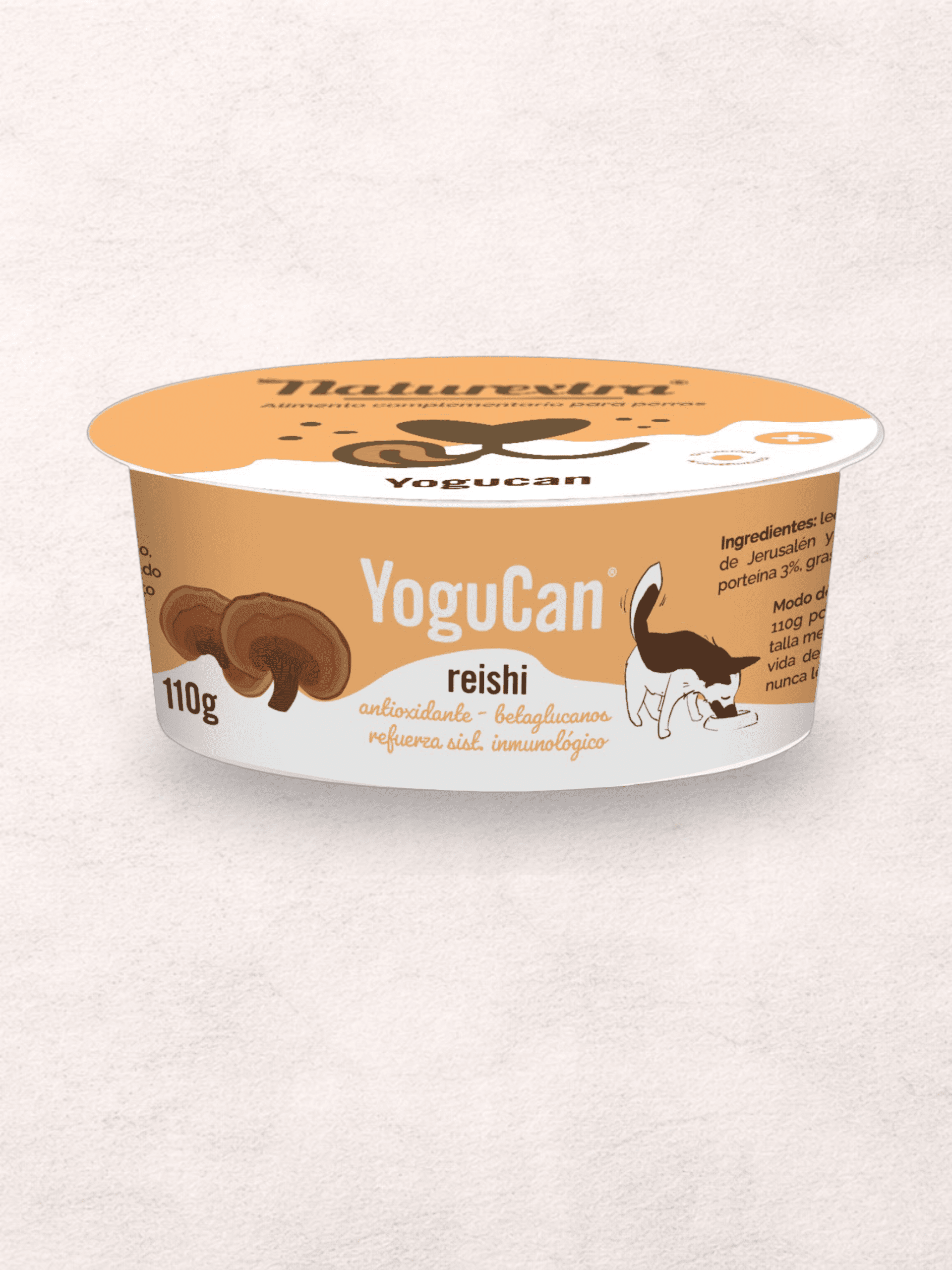 Yogurt YoguCan con hongo Reishi Ecológico + Topping perros y gatos - 1