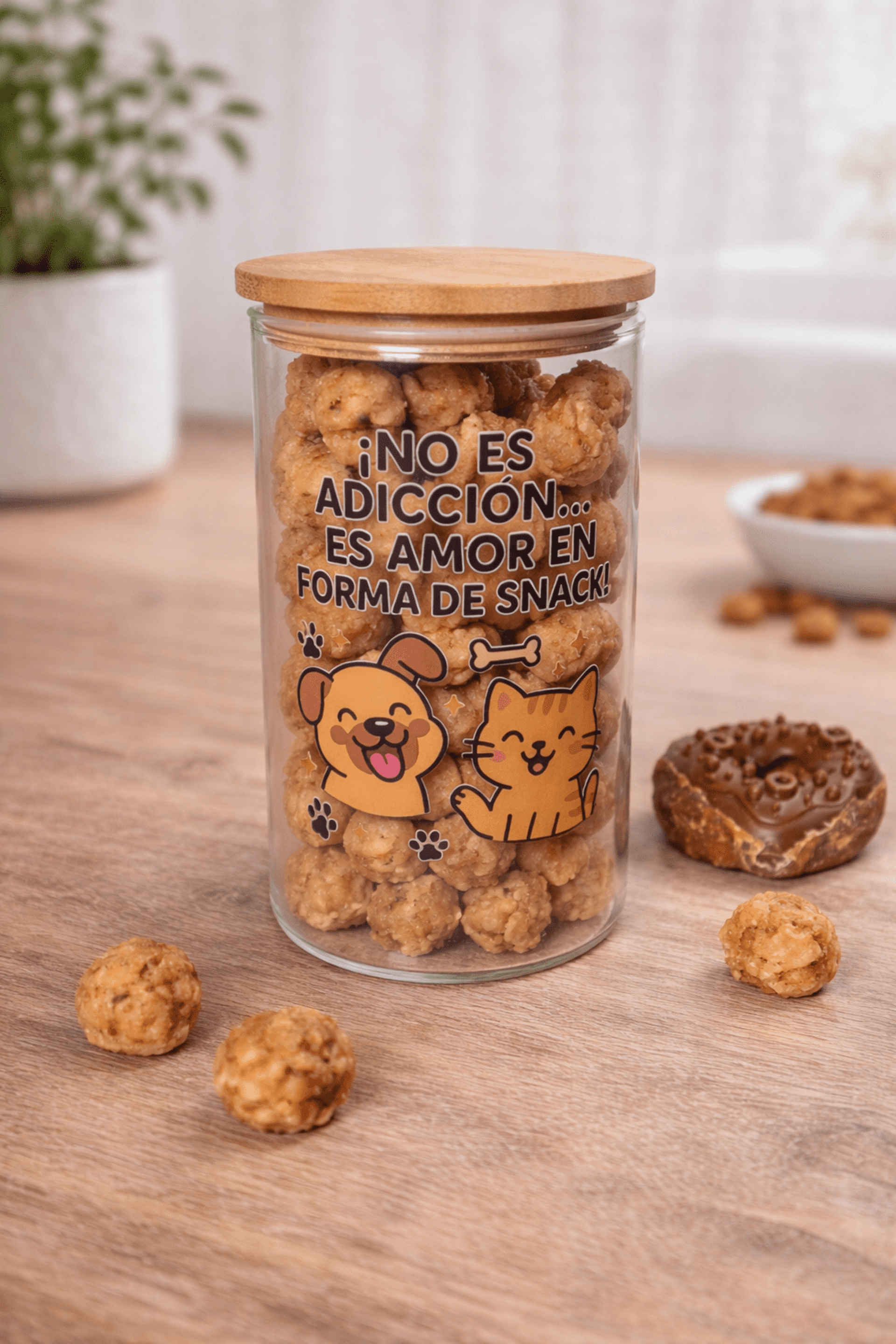 Tarro cristal snacks mascotas  adicción - 2