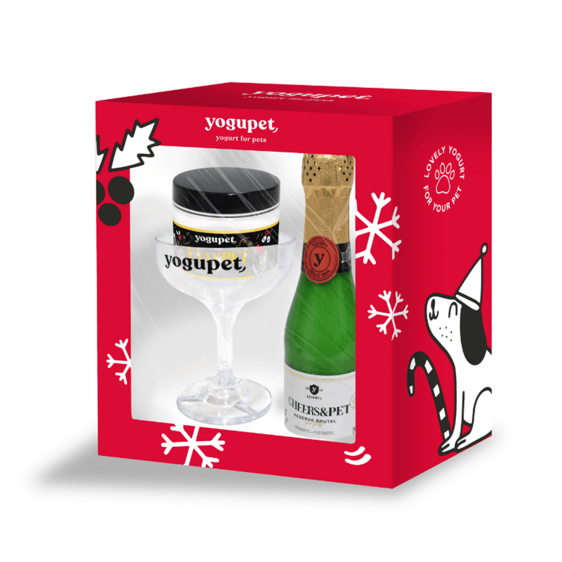 Yogupet Navidad Caja: Copa, Cheers&Pet y UvasPet - 1