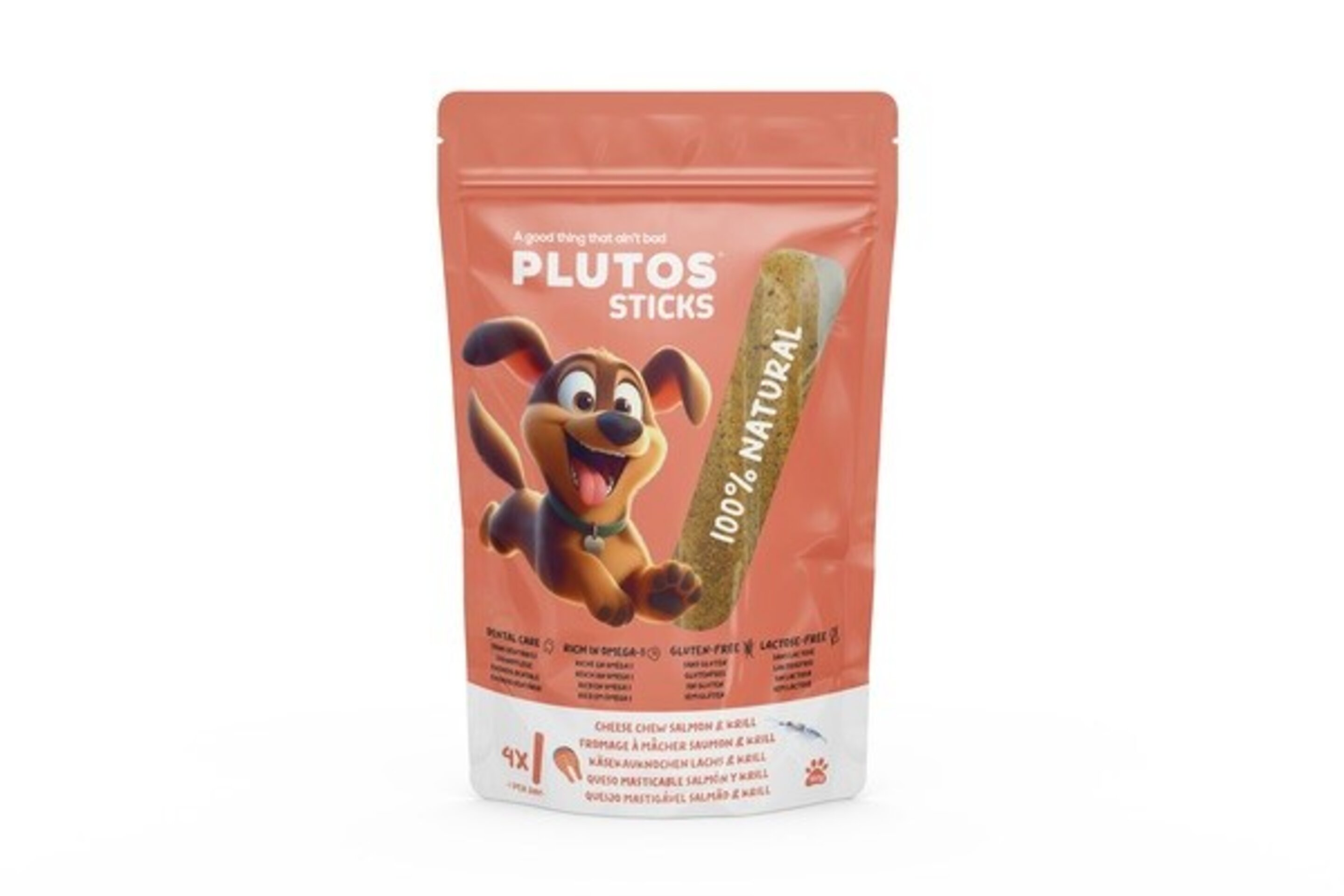 PLUTOS HUESO DE QUESO, SALMÓN Y KRILL 12.5cm - 3