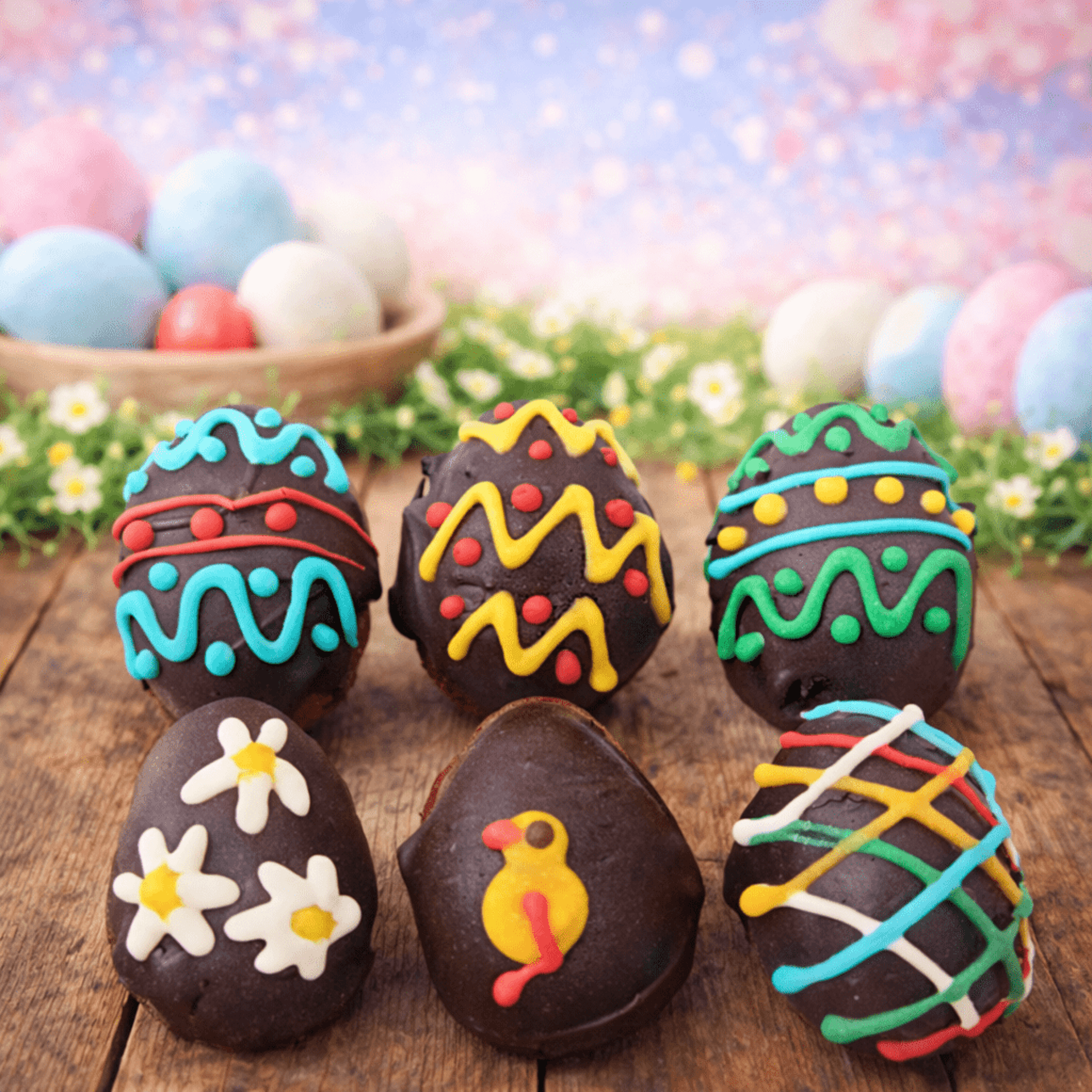 Huevito pascua brownie de pollo perros - 1