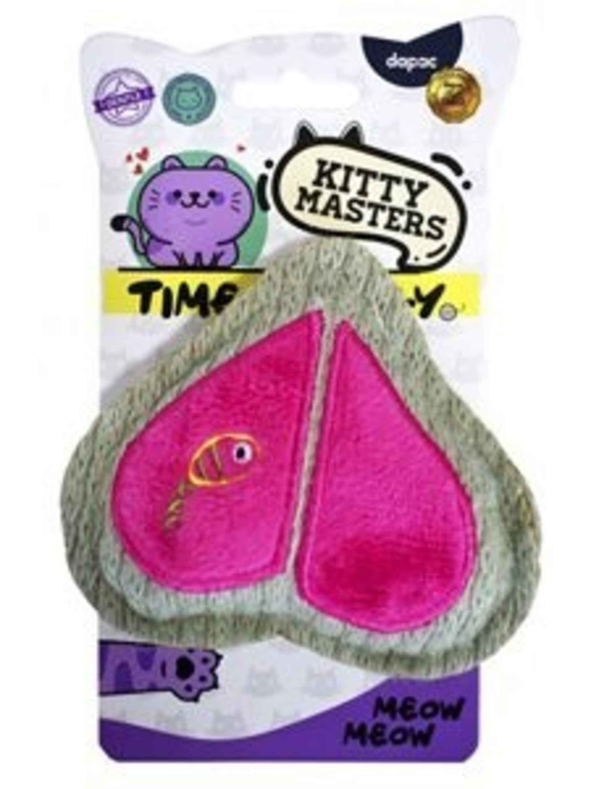 Corazón  bicolor con catnip juguete gato - 1