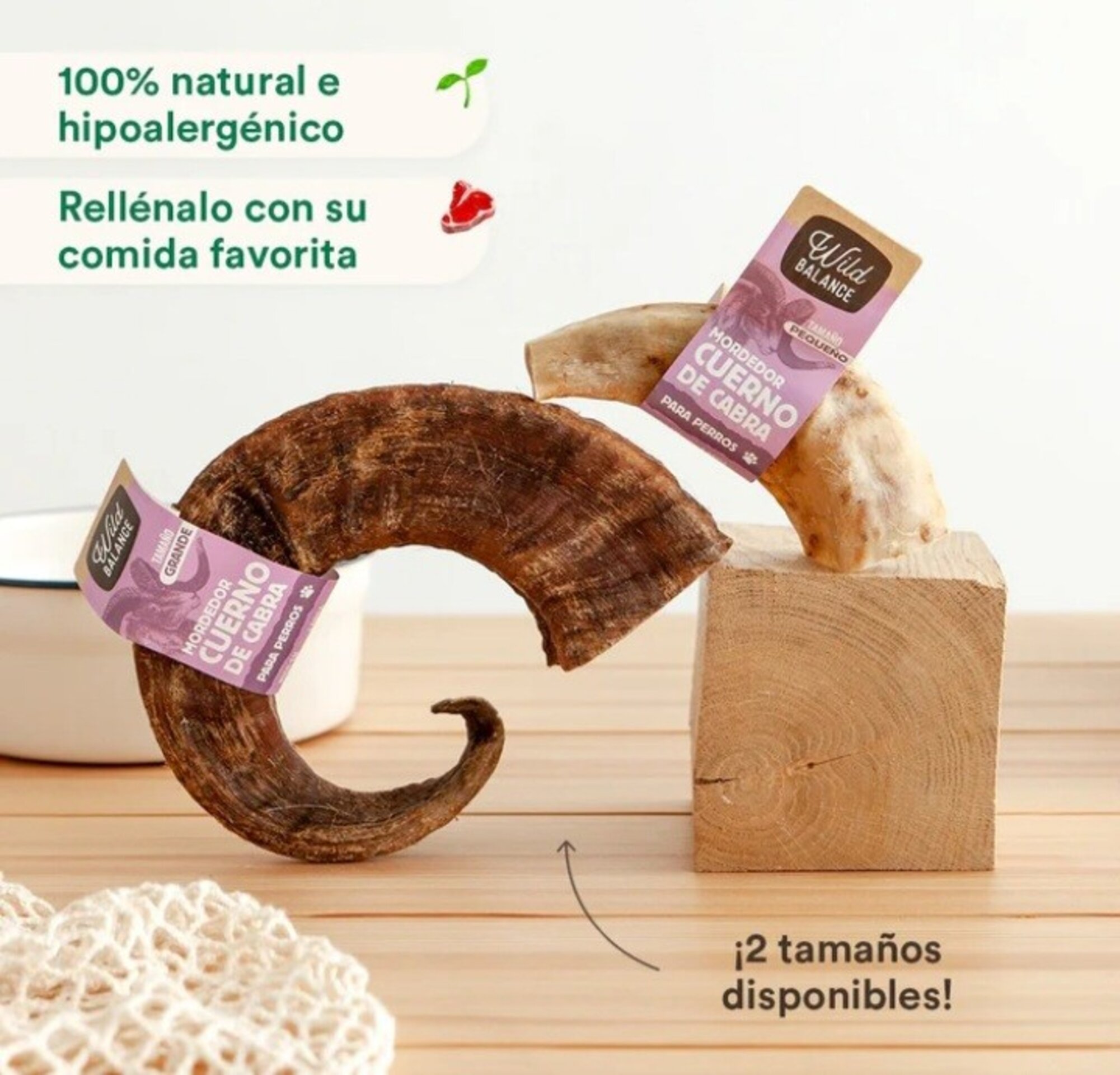 Cuerno de Cabra mordedor natural - 2