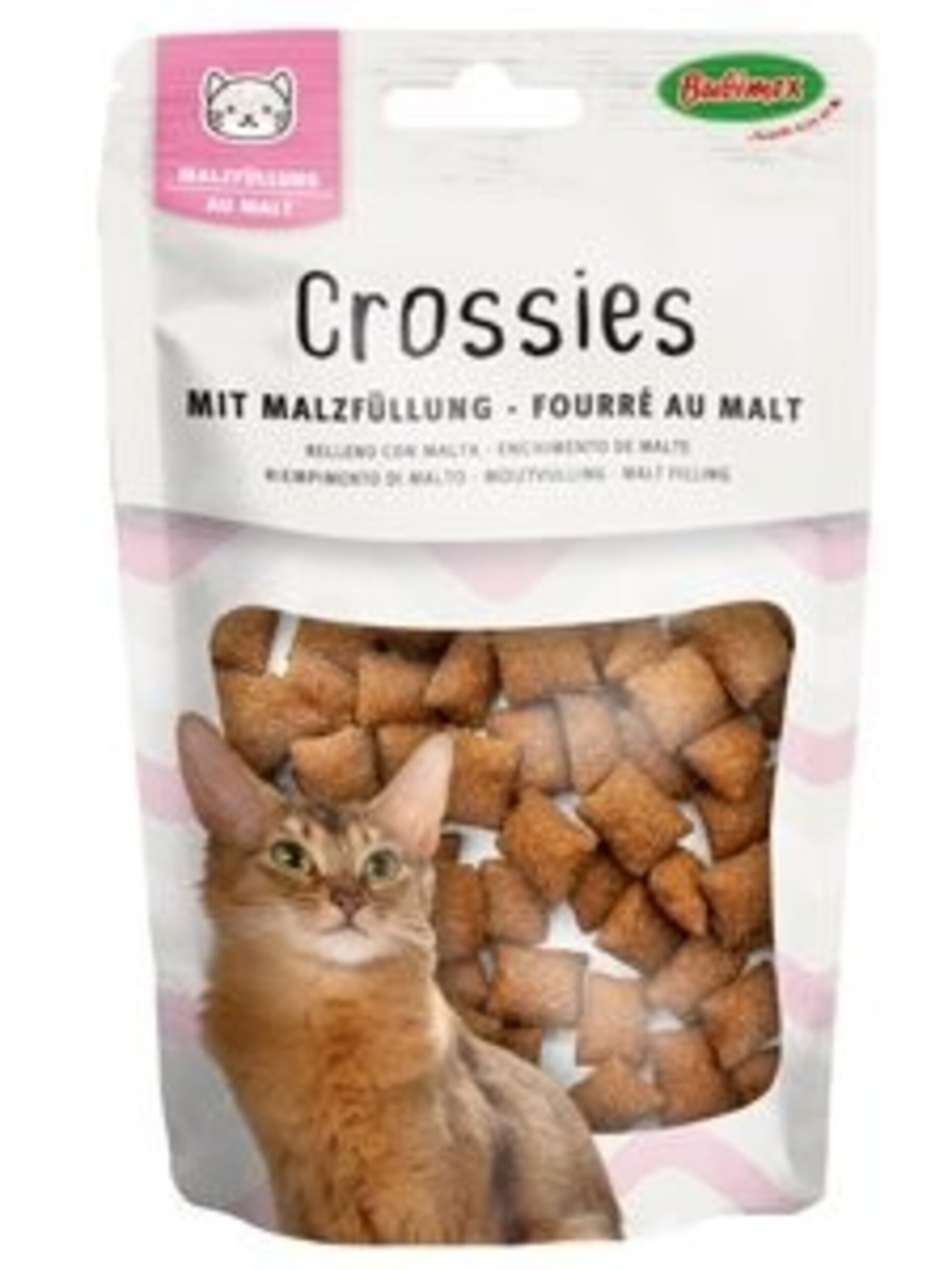 CROSSIES CON MALTA 50 gr snack gato - 1