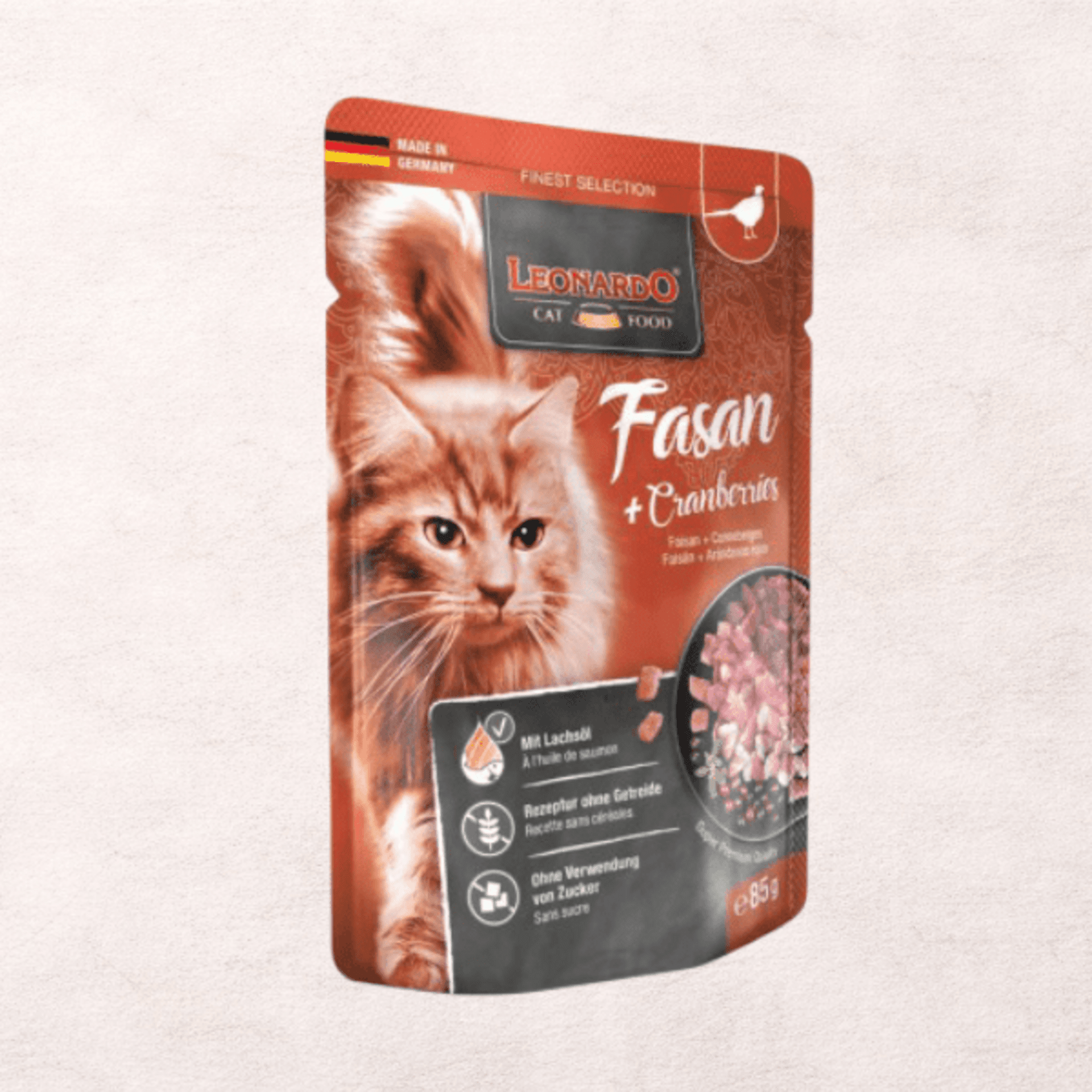 Leonardo Finest Selection Faisán y Arándanos 85g - Para Gatos - 1